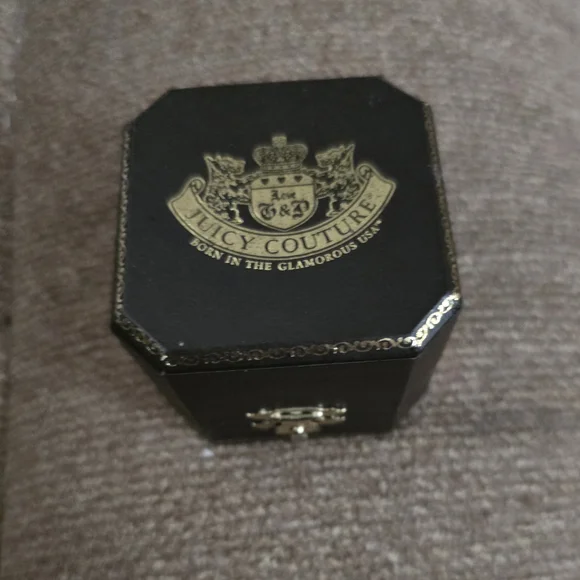 Vintage Juicy Couture Black and Gold Dog Charm Pendant